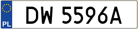 Truck License Plate